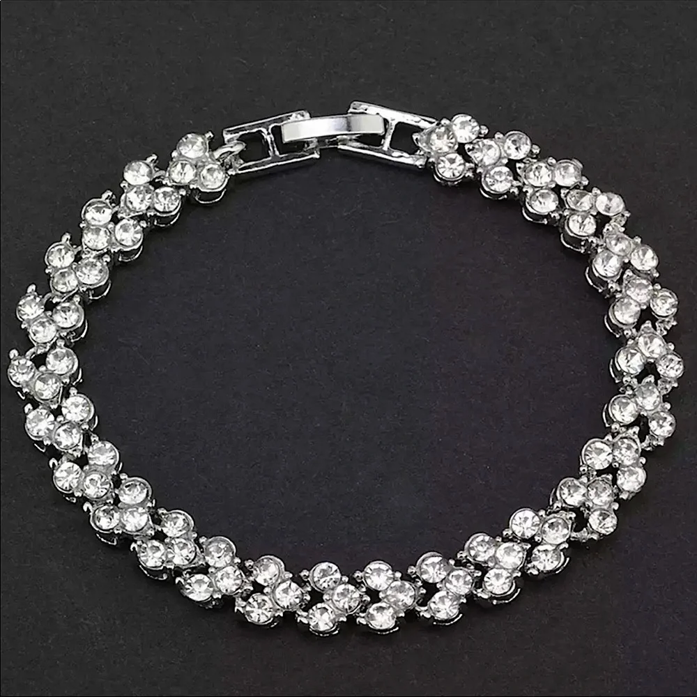 💙Shining Stone Sterling Silver Bracelet - Picture 4 of 7